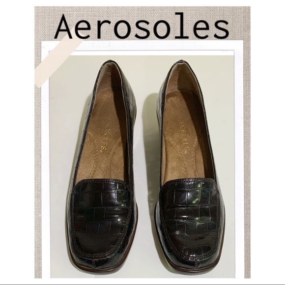 Aerosoles Shoes Loafers ‘Final Exam’ Style crocodile leather design Size 6.5 - Picture 7 of 13
